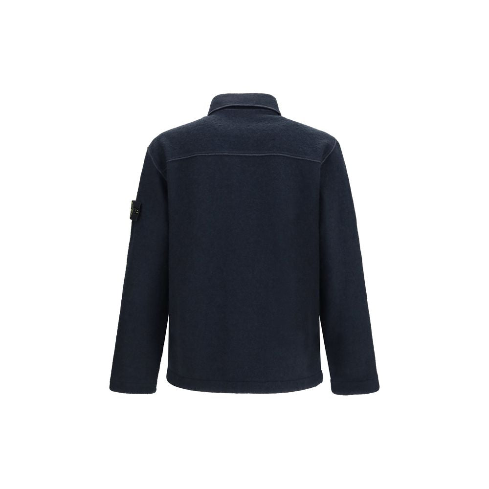 Stone Island Blue Polyamide Men's Shirt