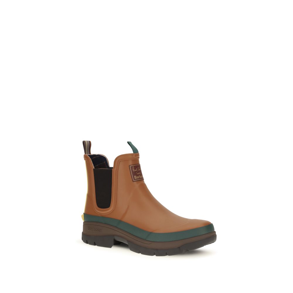 Barbour Brown Rubber Chelsea Men's Boots