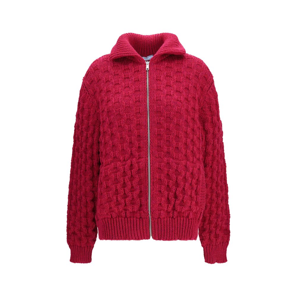 Prada Multicolor Wool Oves Aries Women's Cardigan