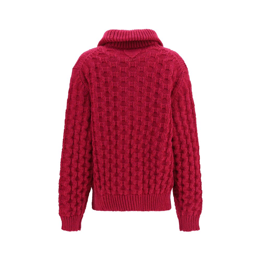 Prada Multicolor Wool Oves Aries Women's Cardigan