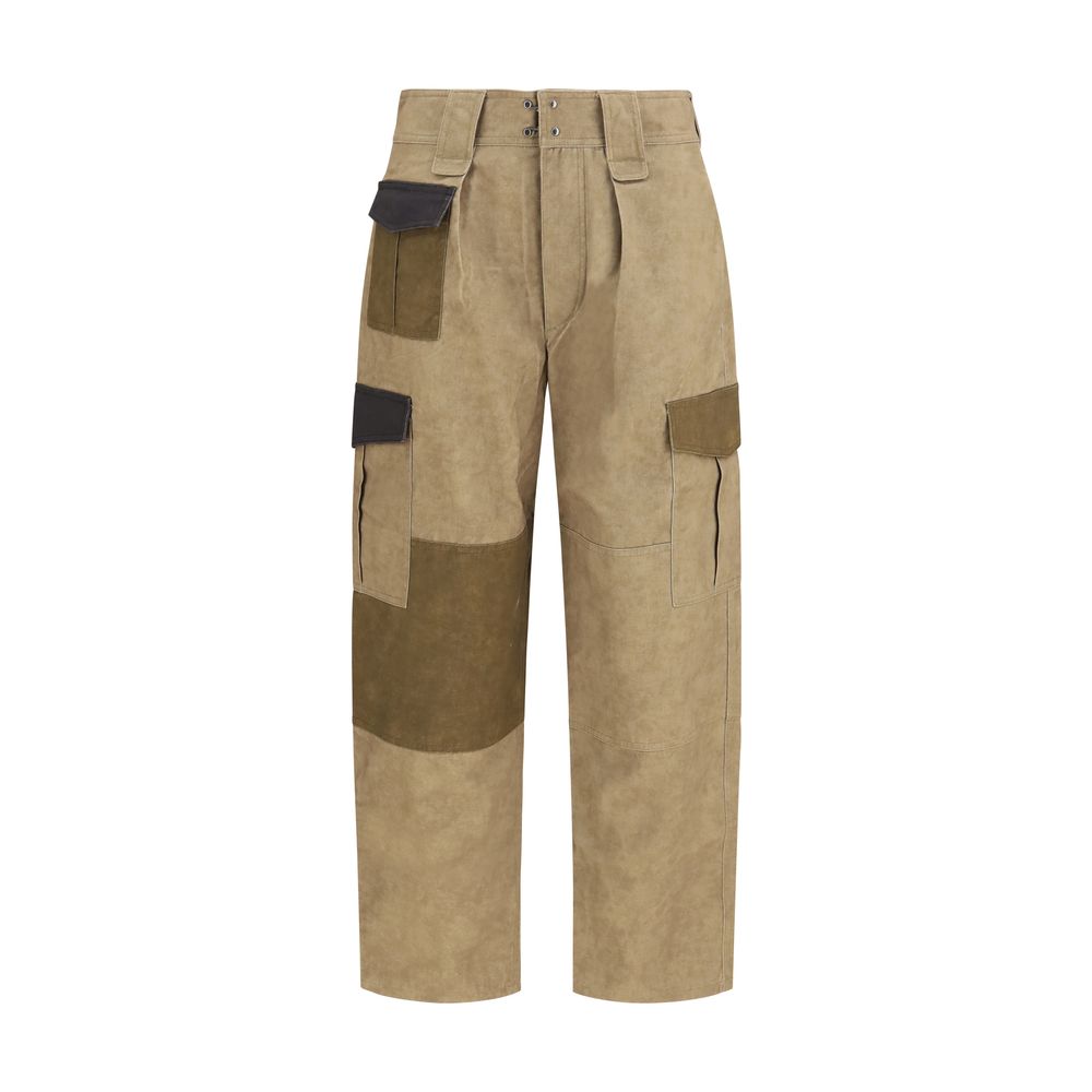 Isabel Marant Étoile Bicolor Cotton Cargo Women's Pants