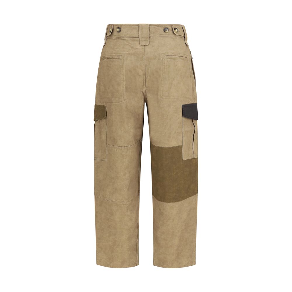 Isabel Marant Étoile Bicolor Cotton Cargo Women's Pants