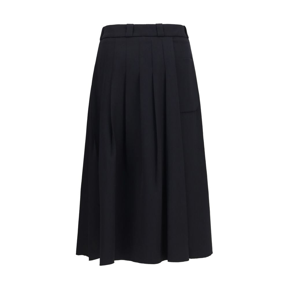 Our Legacy Black Wool Oves Aries Midi Women's Skirt