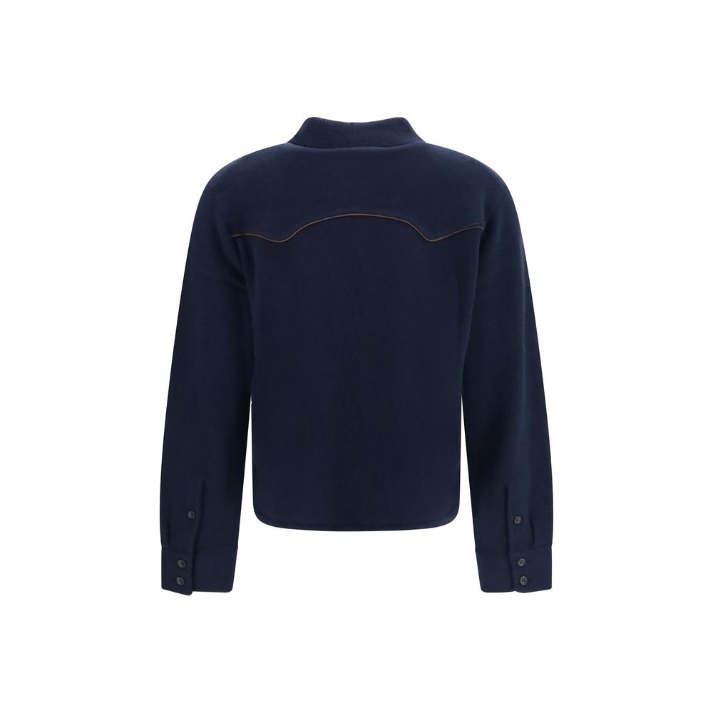 Guest in Residence Blue Cashmere Dress Women's Shirt