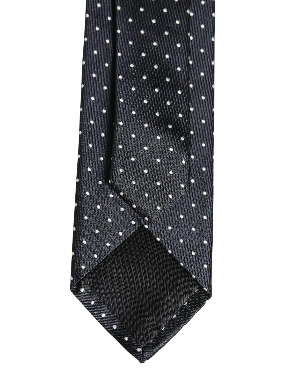 Dolce & Gabbana Dark Blue Polka Dot Silk Adjustable NeckMen's Accessory Men's Tie