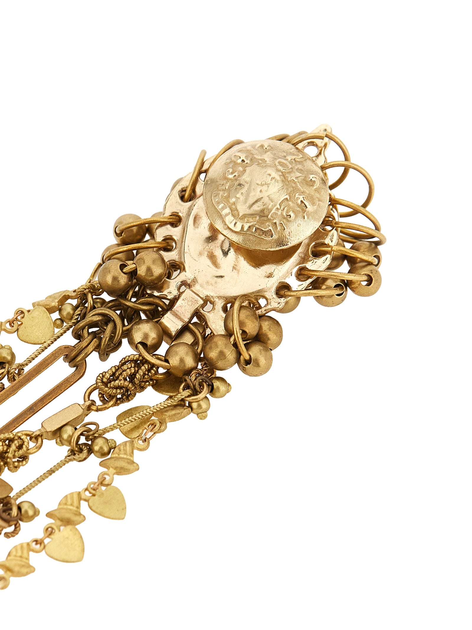 Dries Van Noten Gold Brass Women's Broch