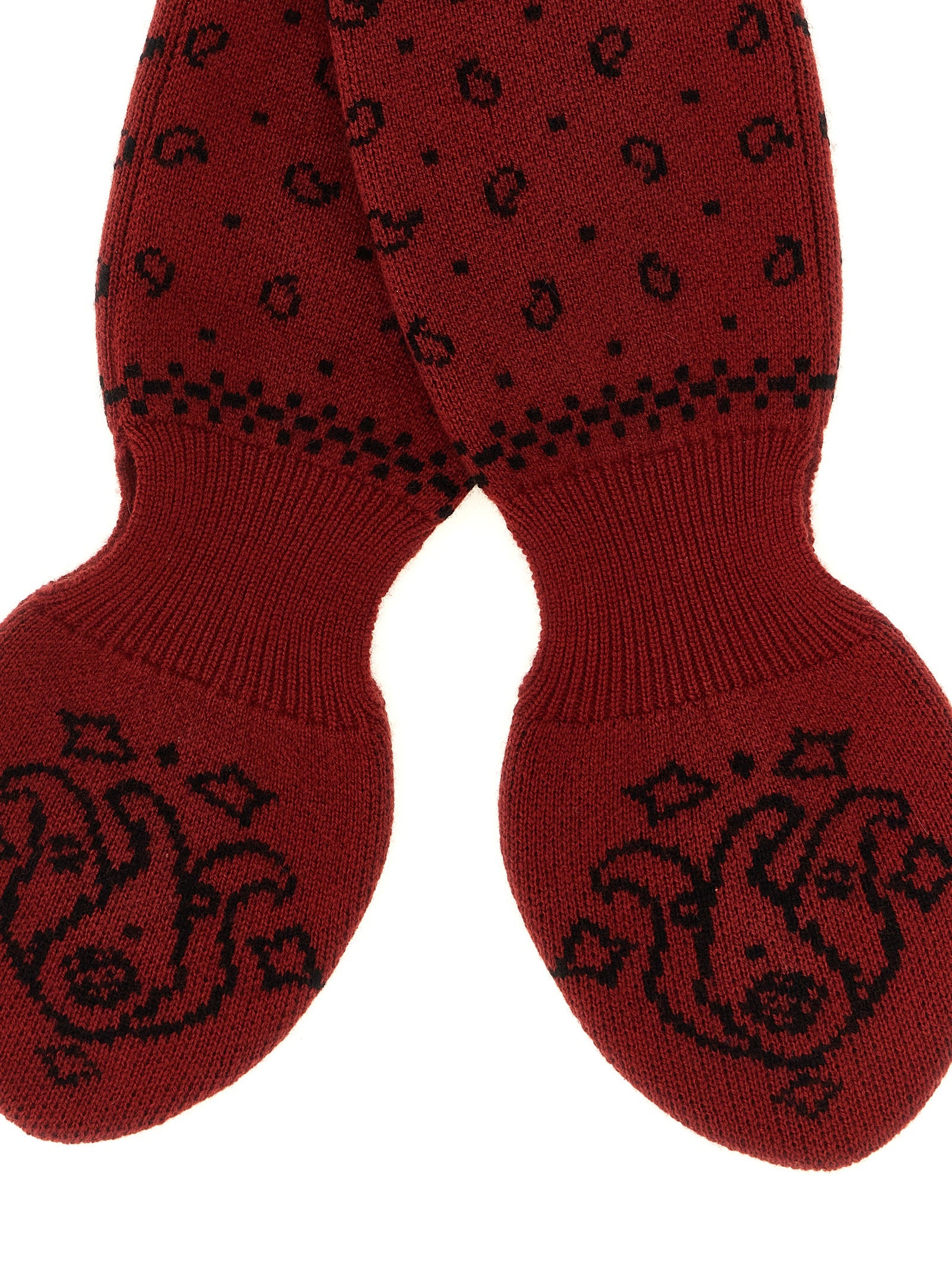 Guest in Residence Red Wool Women's Foulard