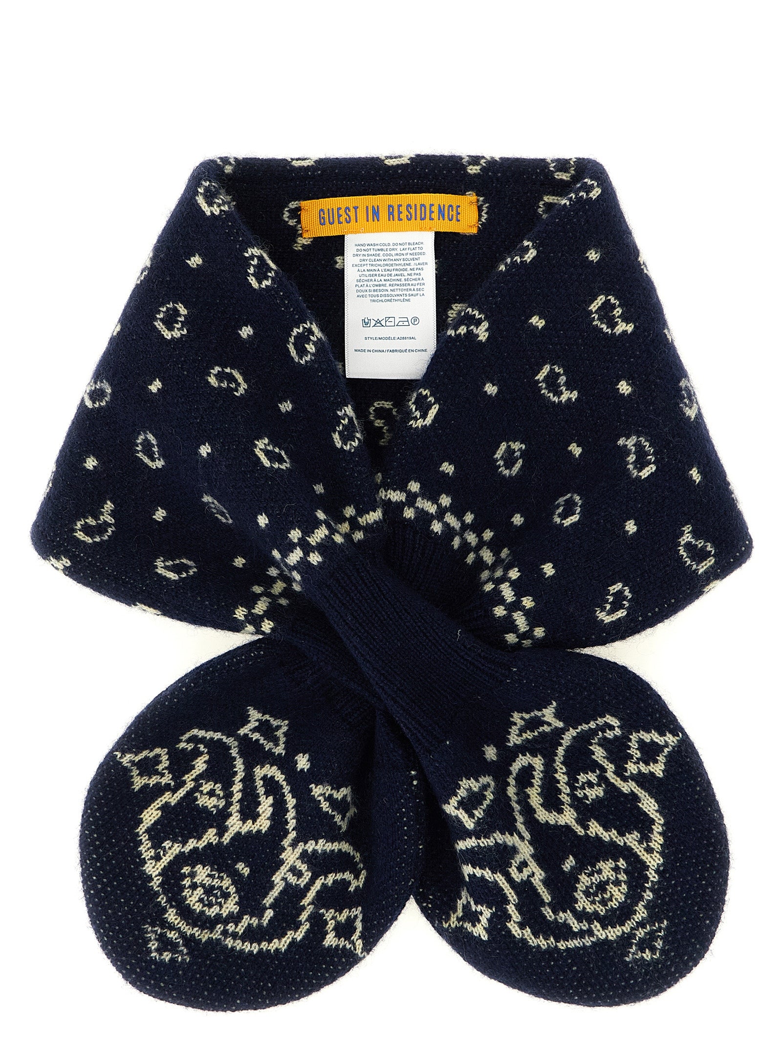 Guest in Residence Blue Wool Women's Foulard