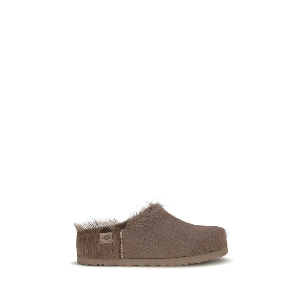 UGG Brown Nubuc Leather Women's Clogs
