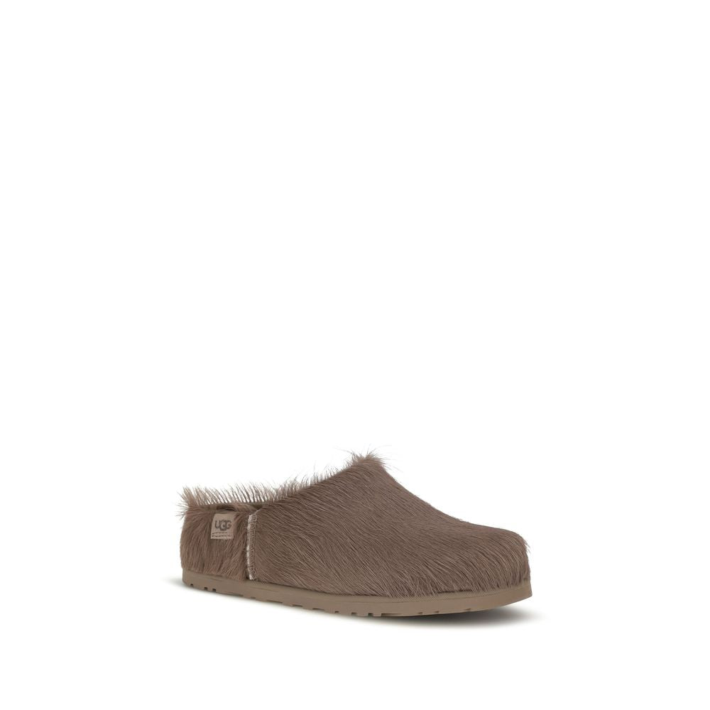 UGG Brown Nubuc Leather Women's Clogs