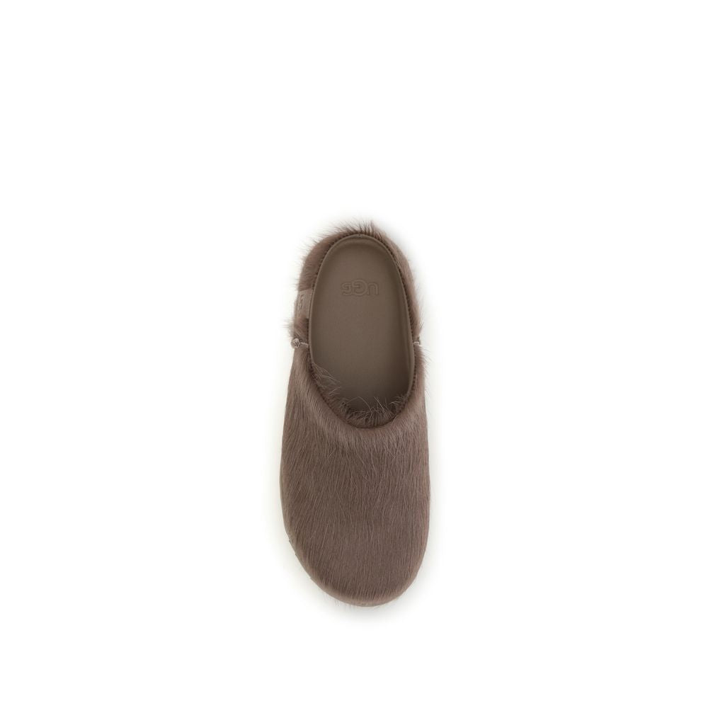 UGG Brown Nubuc Leather Women's Clogs