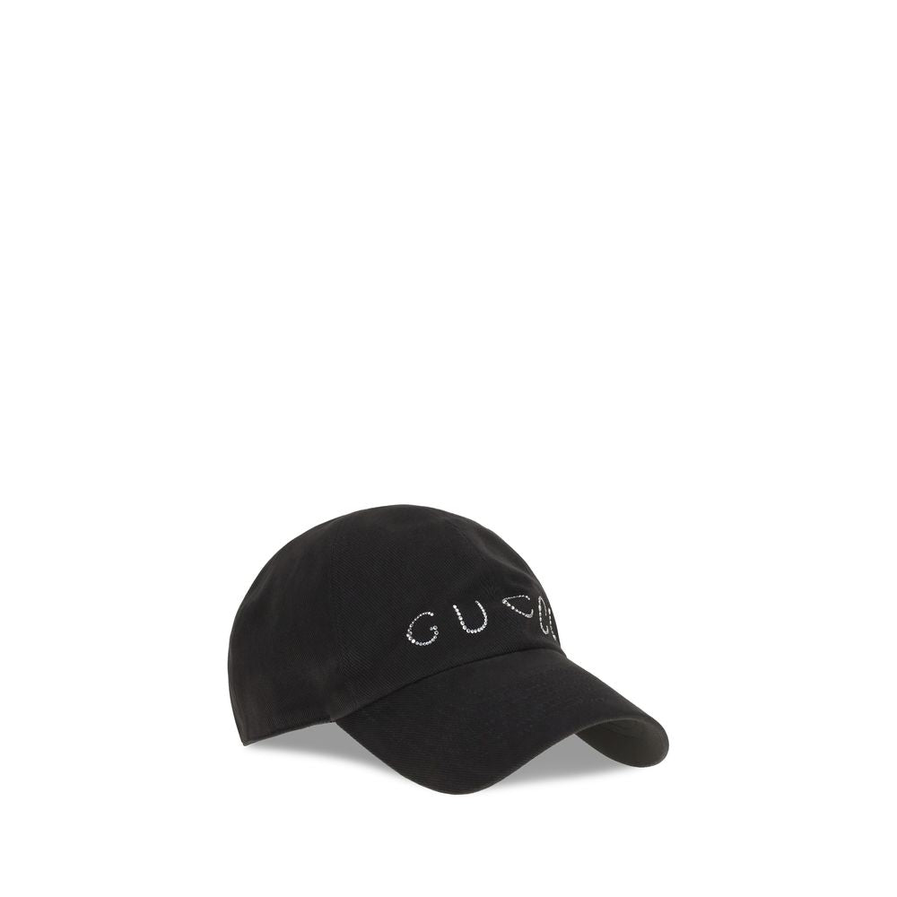Gucci Black Cotton Cap (Baseball Women's Hat)