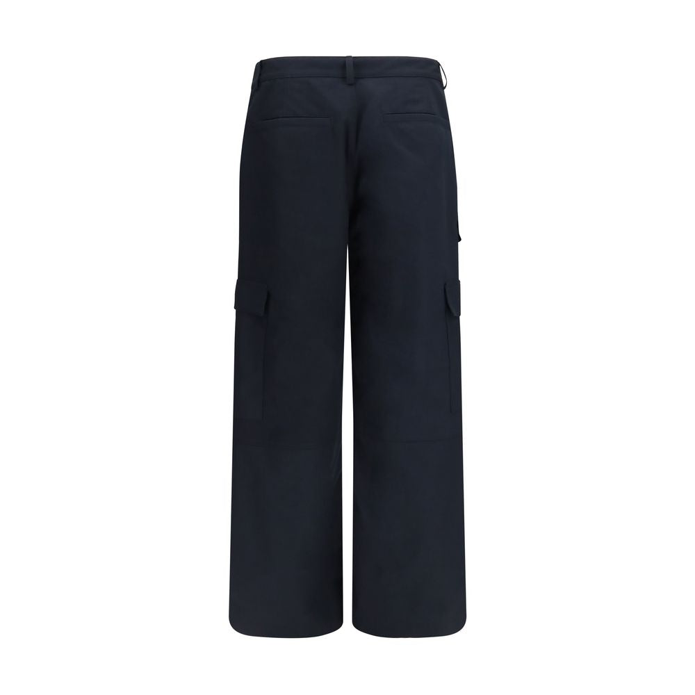 Balenciaga Black Cotton Cargo Men's Pants