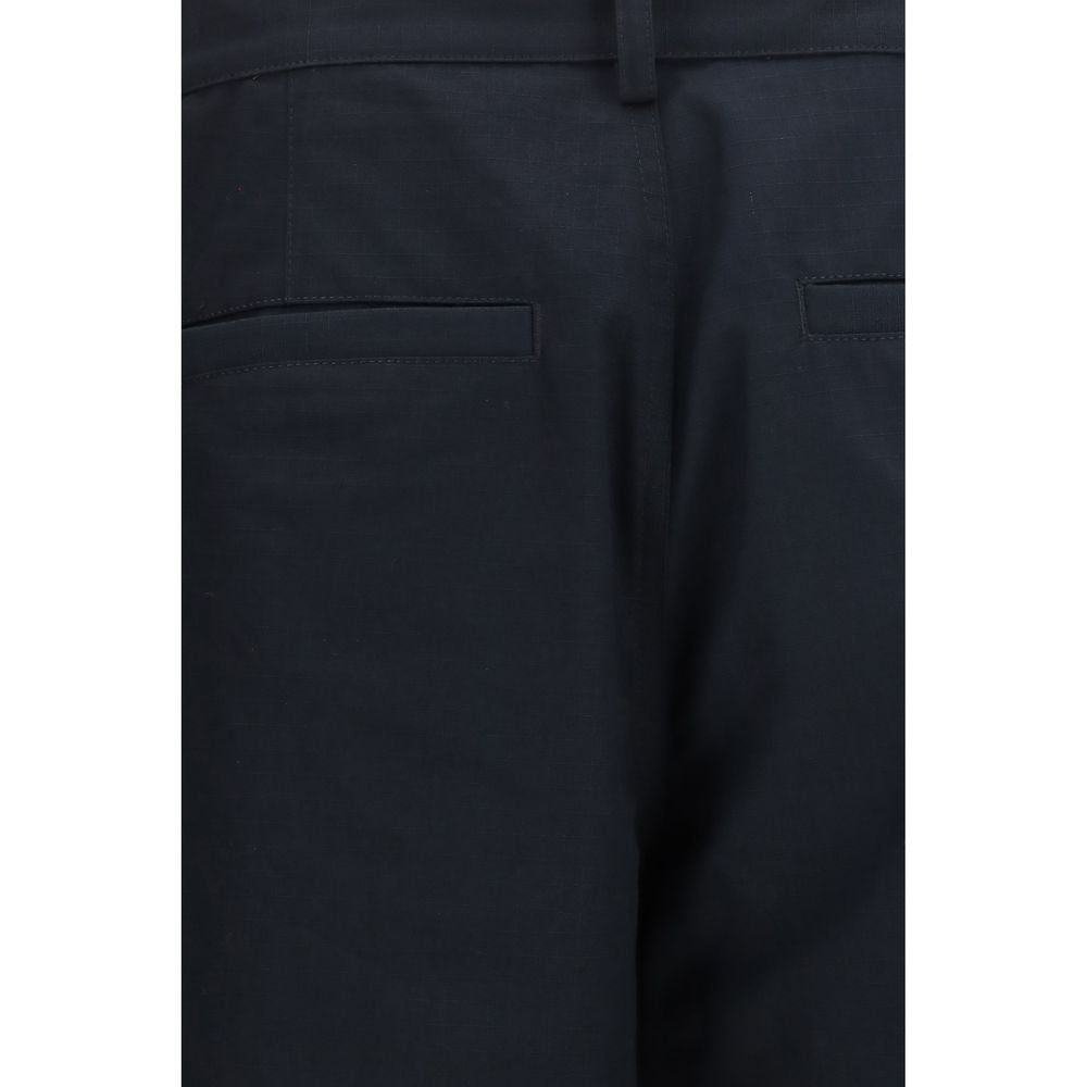 Balenciaga Black Cotton Cargo Men's Pants