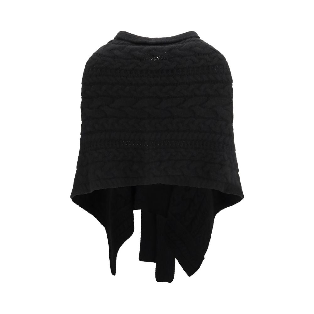 Ermanno Scervino Black Cashmere Women's Coat
