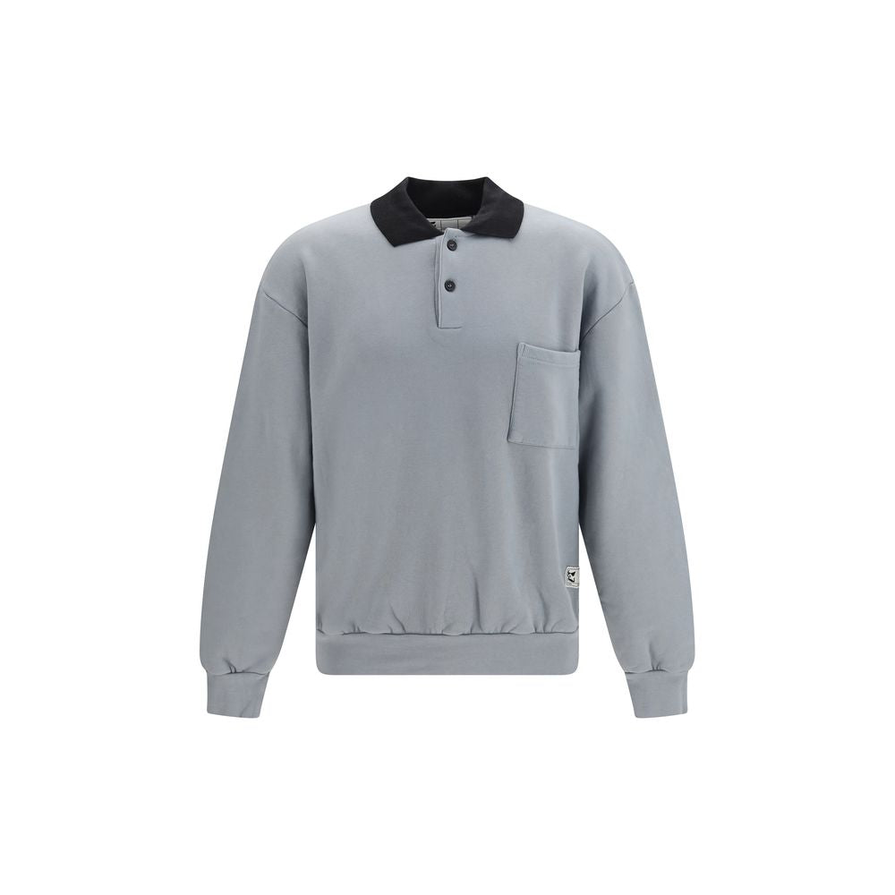 GR10K Gray Cotton Men's Sweatshirt