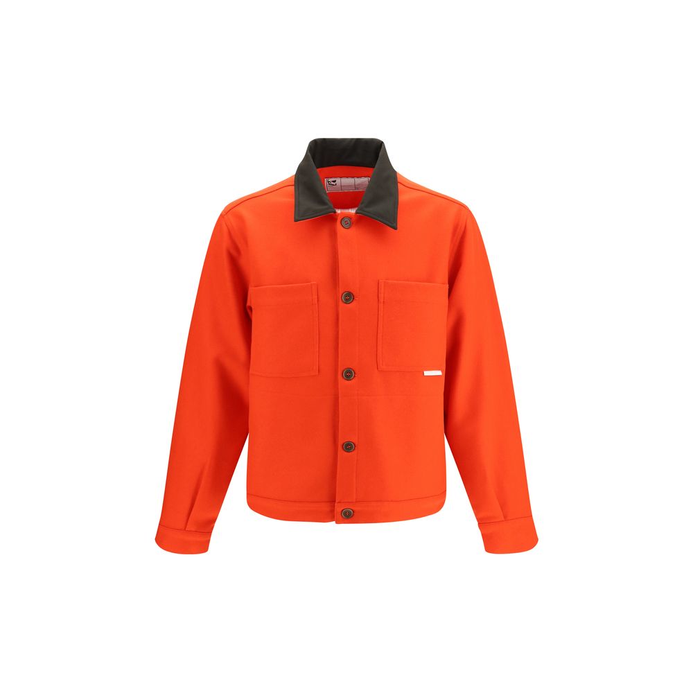 GR10K Red Wool Oves Aries Full-Length Men's Jacket