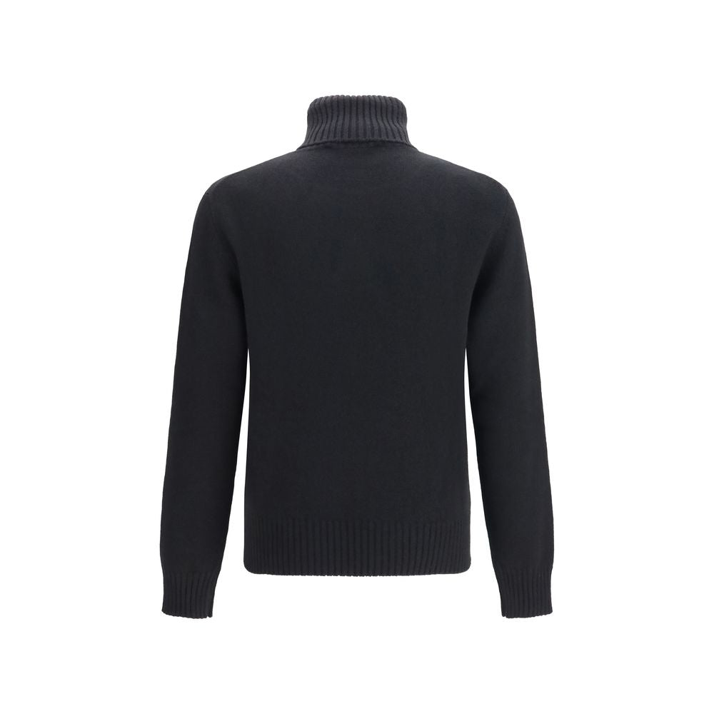 Ami Paris Black Wool Oves Aries Men's Sweatshirt