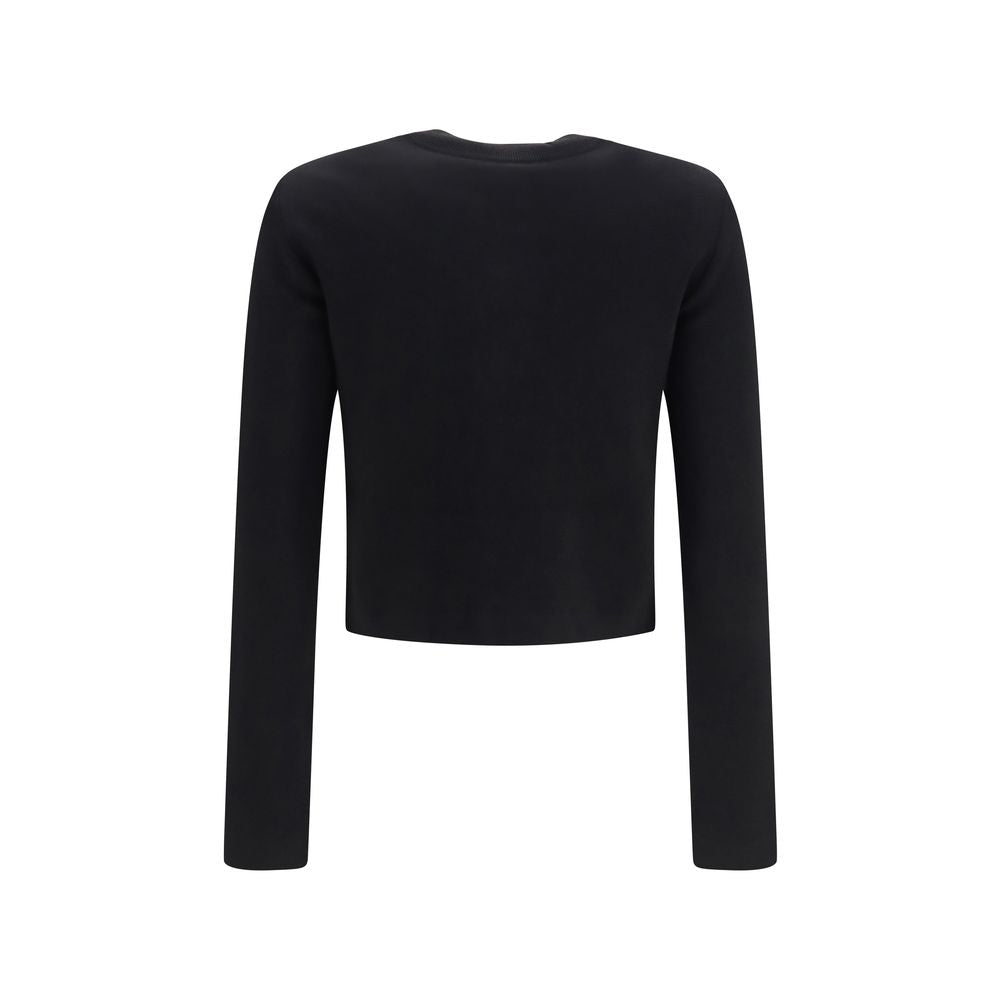 Balmain Black Viscose Women's Cardigan