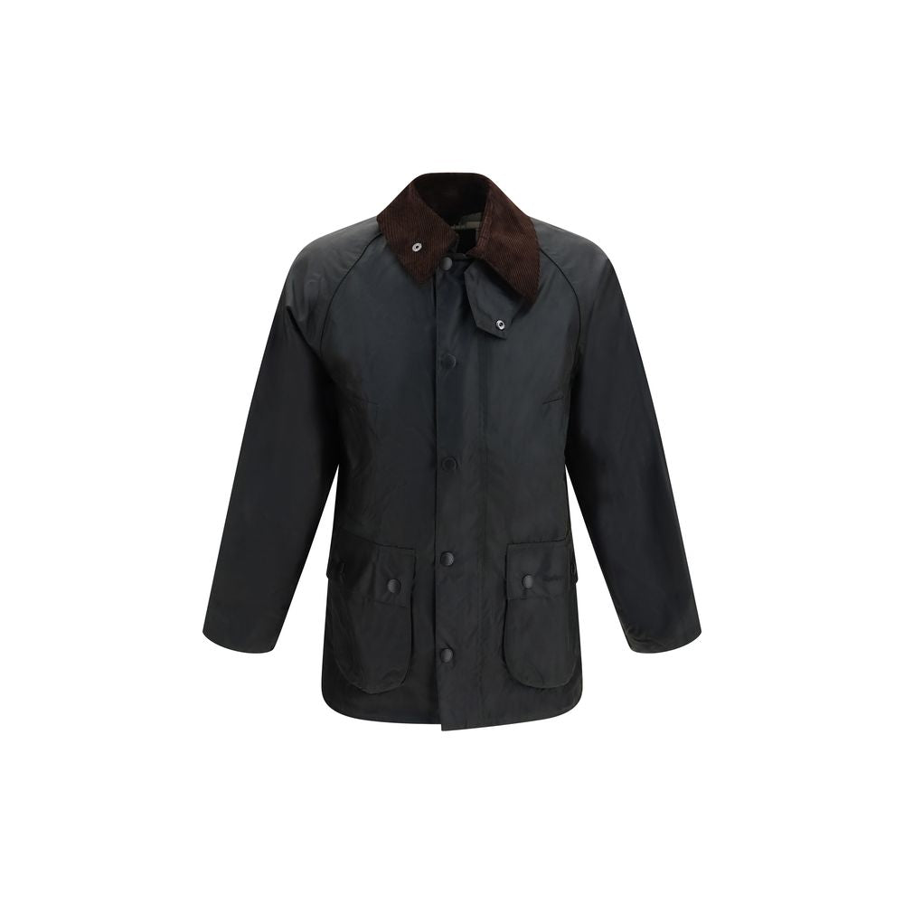 Barbour Black Cotton Full-Length Men's Jacket