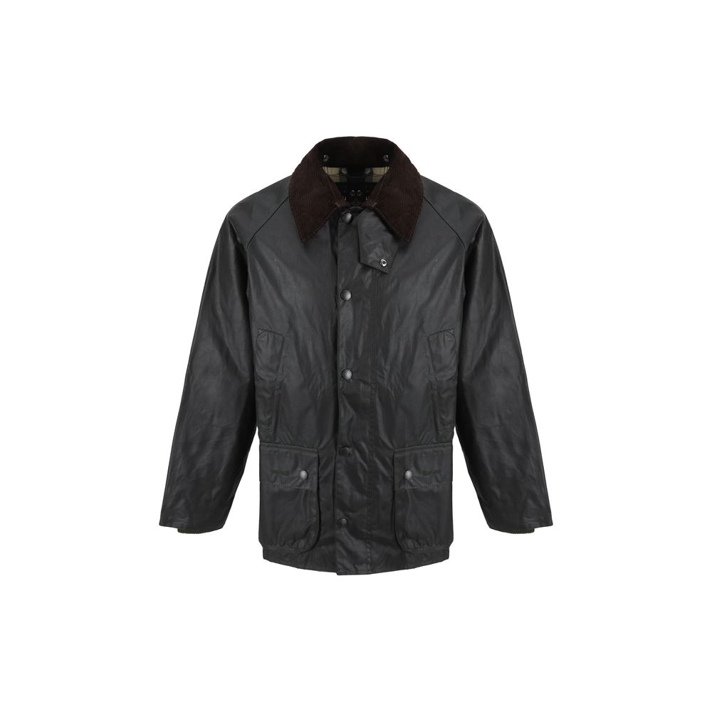 Barbour Black Cotton Full-Length Men's Jacket