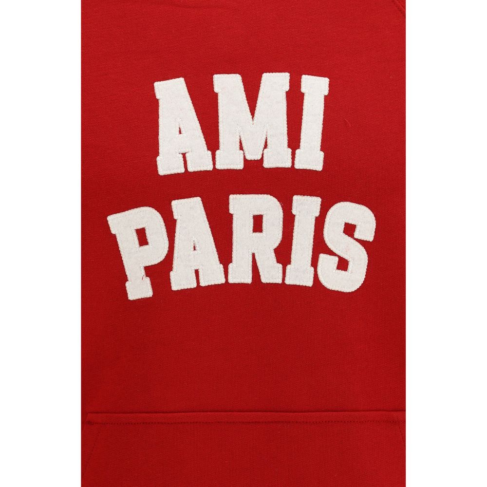 Ami Paris Red Cotton Men's Sweatshirt