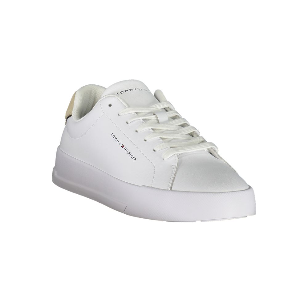 Tommy Hilfiger Bianco Polyurethane Men Men's Sneaker