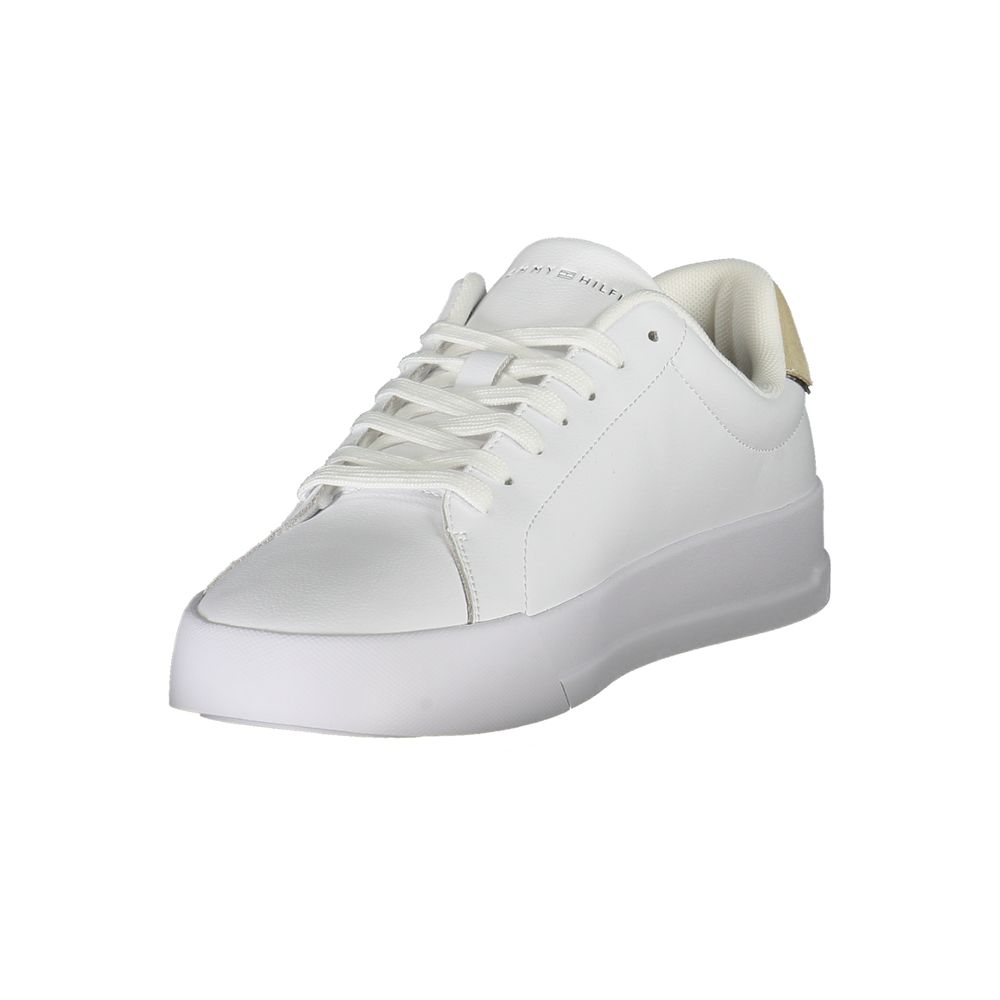 Tommy Hilfiger Bianco Polyurethane Men Men's Sneaker