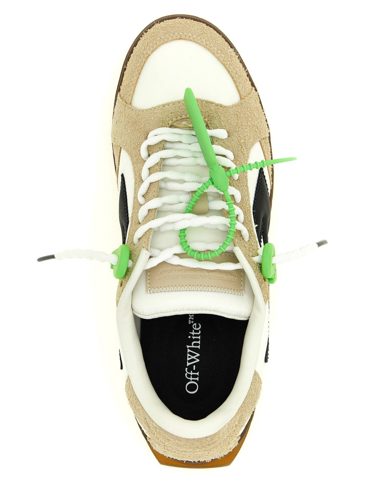 Off-White Multicolor Nylon Athletic Men's Sneakers