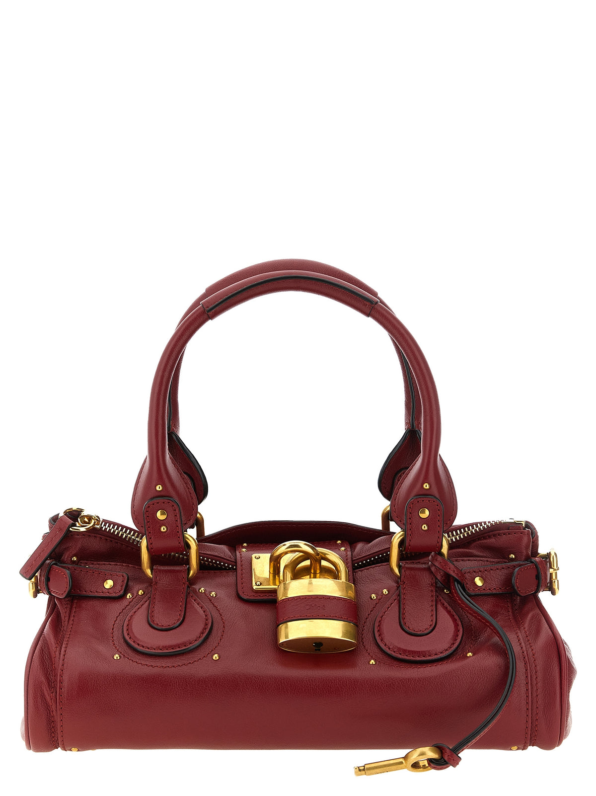 Chloé Bordeaux Buffalo Leather Shoulder Women's Bag