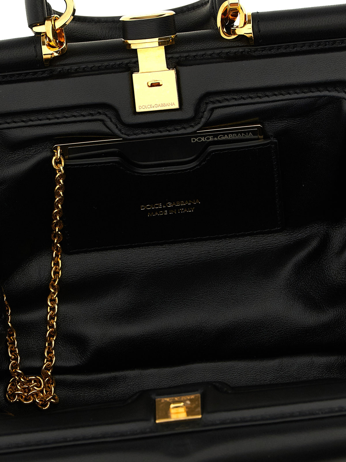 Dolce & Gabbana Black Lamb Leather Women's Handbag