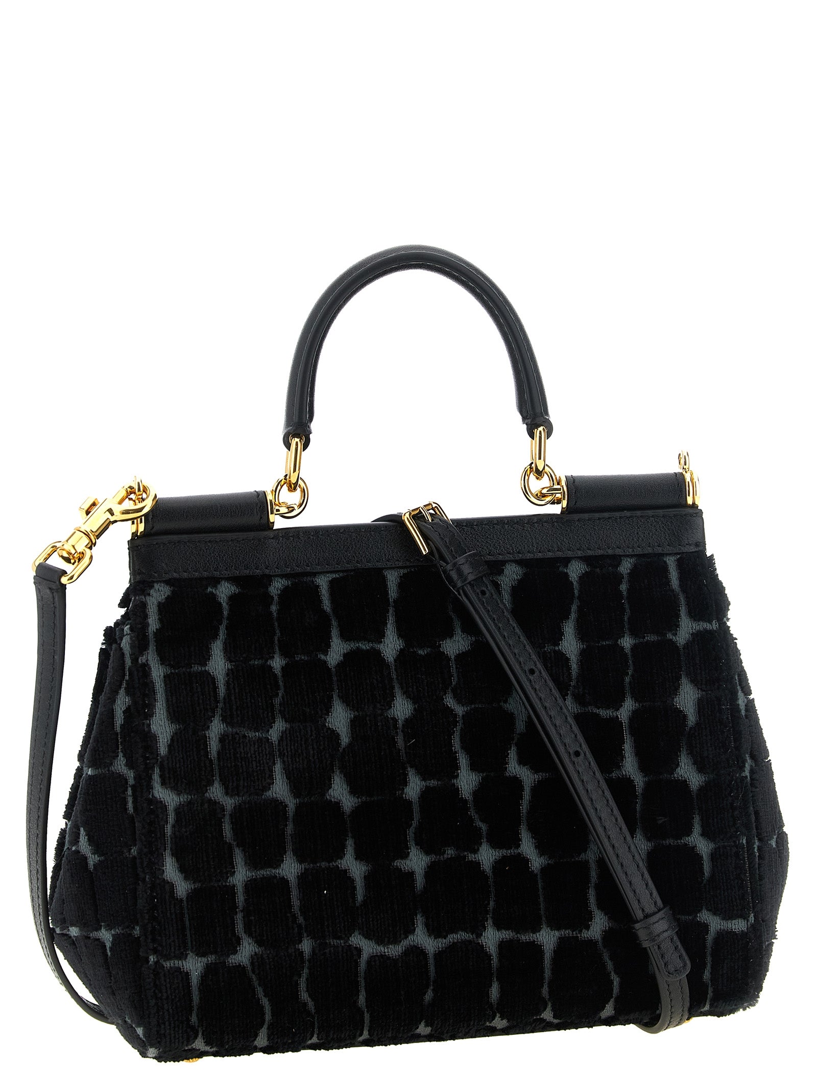 Dolce & Gabbana Black Cotton Women's Handbag