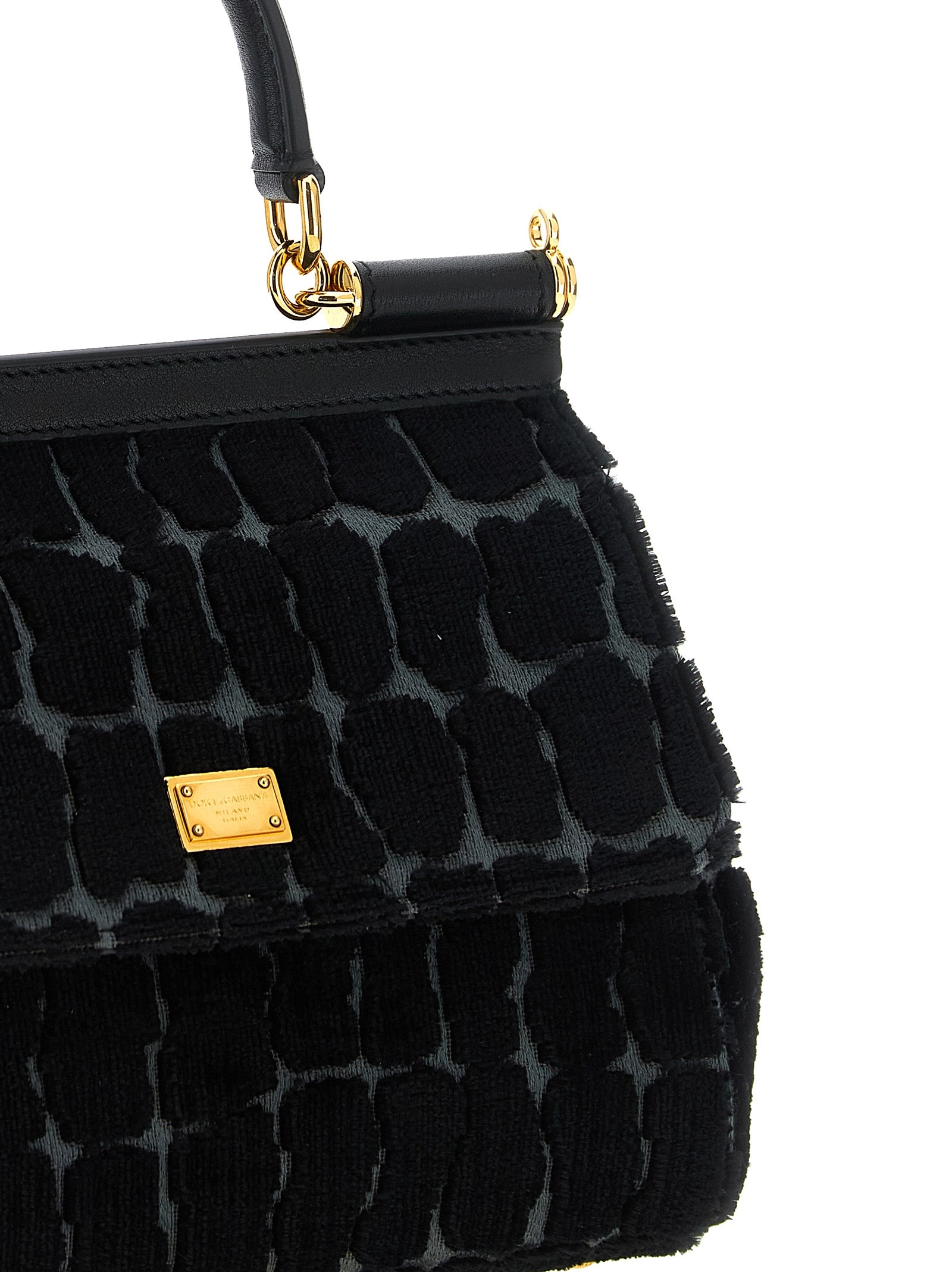 Dolce & Gabbana Black Cotton Women's Handbag