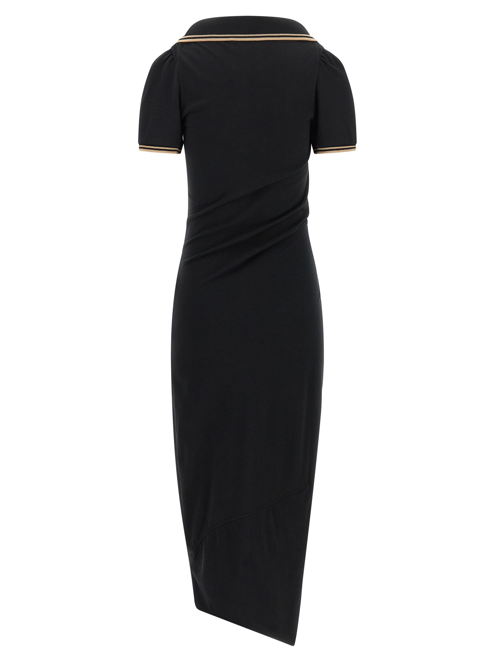Vivienne Westwood Black Cotton Midi Women's Dress