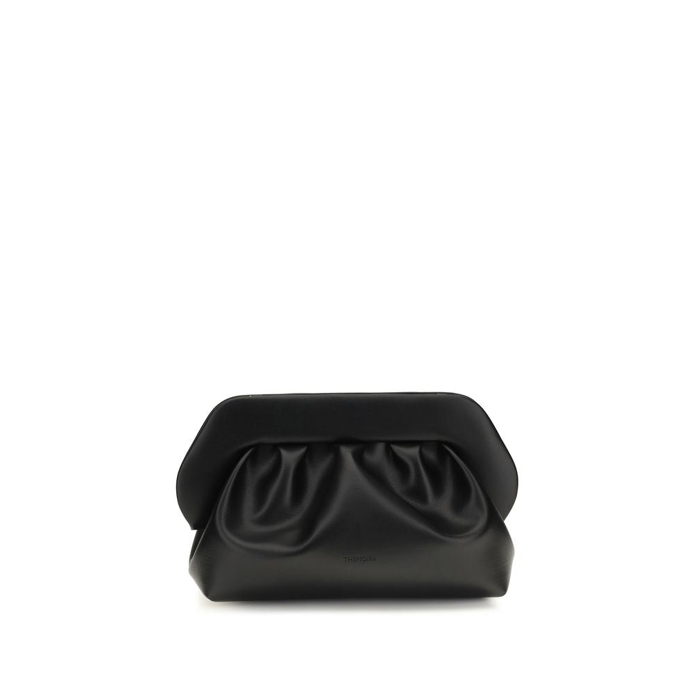 THEMOIRè Black Recycled Leather Clutch Women's Bag