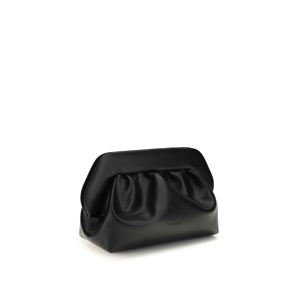 THEMOIRè Black Recycled Leather Clutch Women's Bag