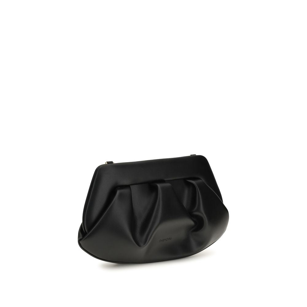 THEMOIRè Black Recycled Leather Shoulder Women's Bag