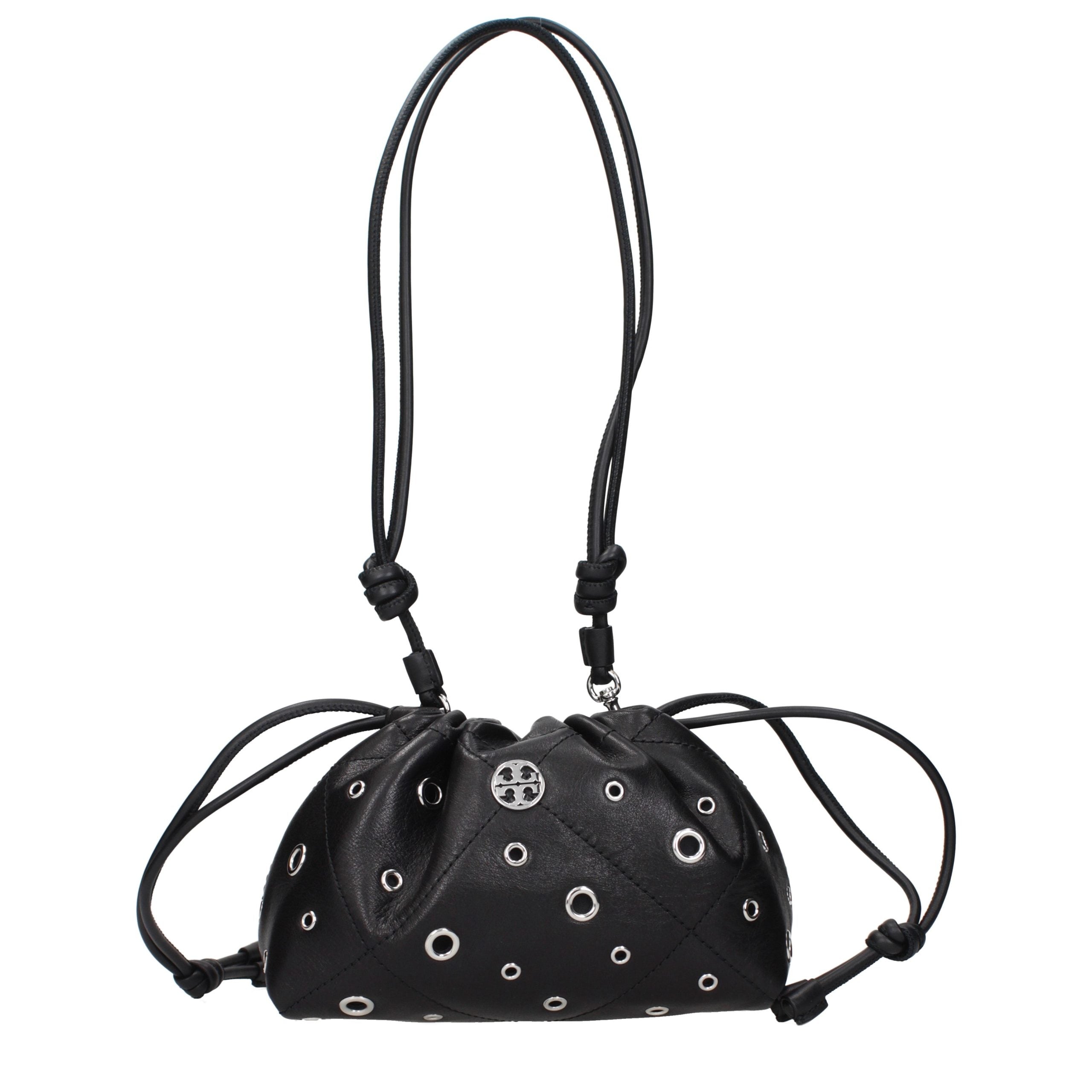 Tory Burch Black Leather Shoulder Women's Bag