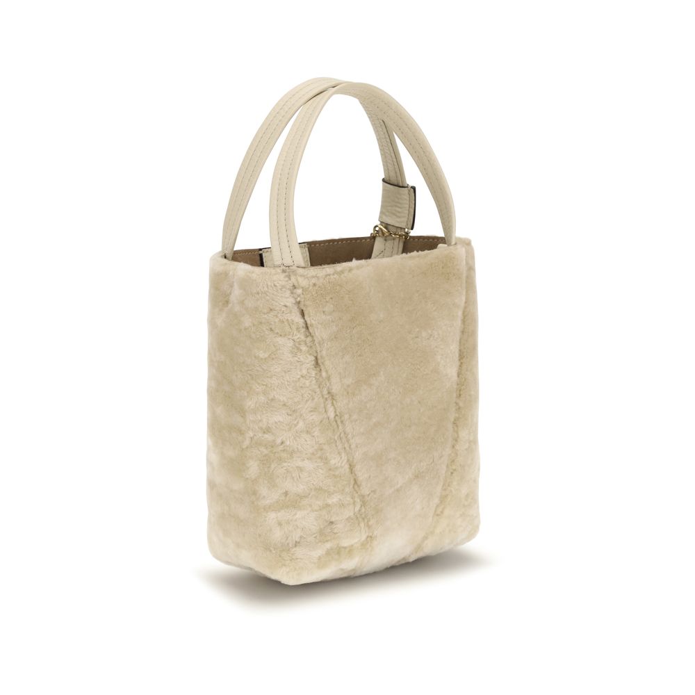 Chloé Beige Calf Leather Bos Taurus Shoulder Women's Bag