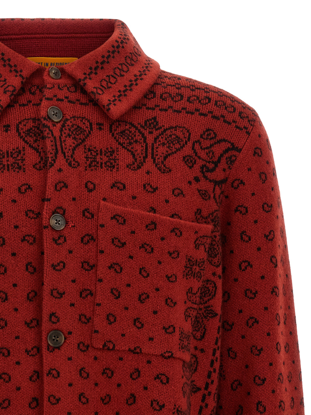 Guest in Residence Red Cashmere Men's Blouse