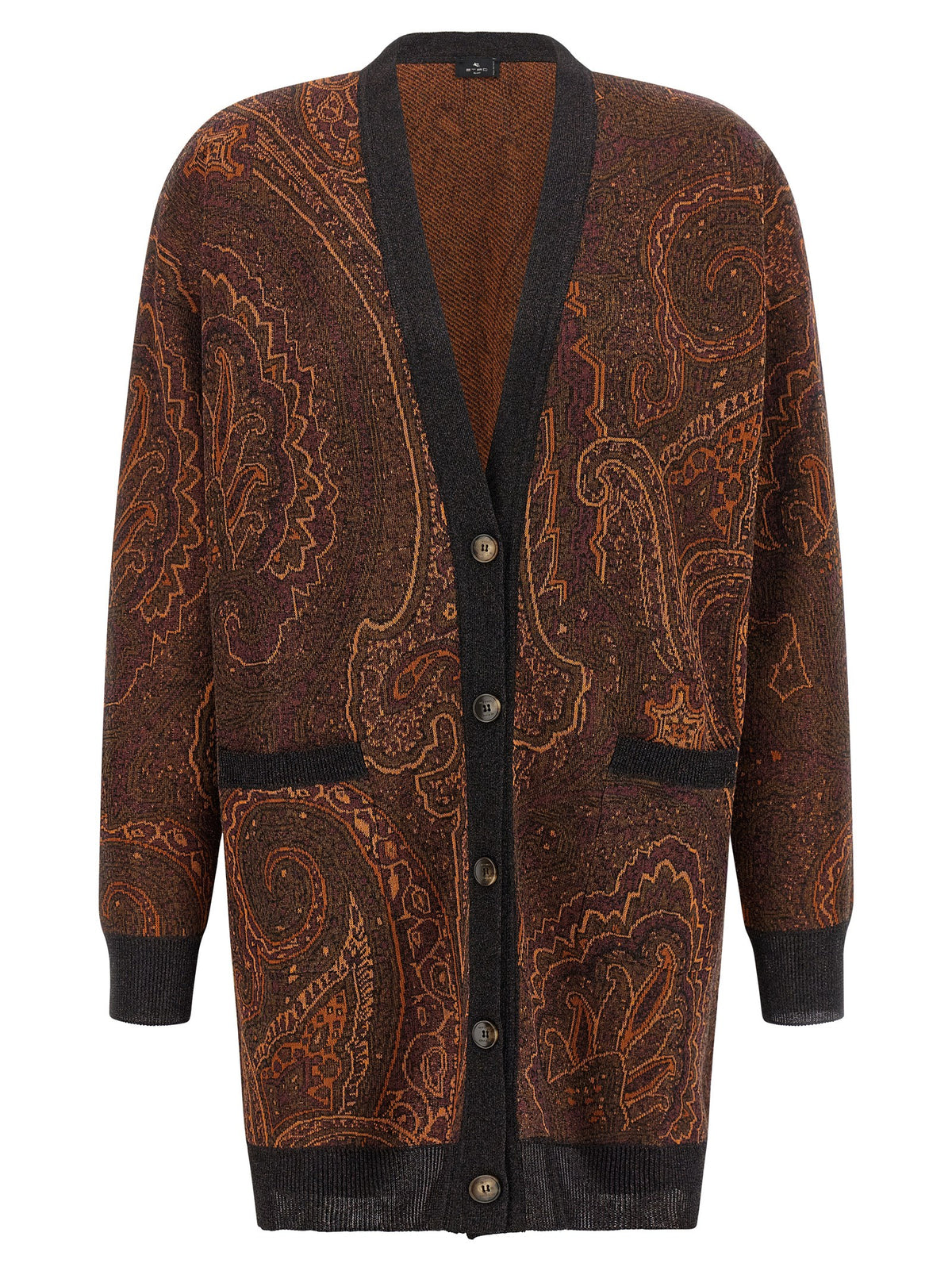 Etro Brown Viscose Women's Cardigan