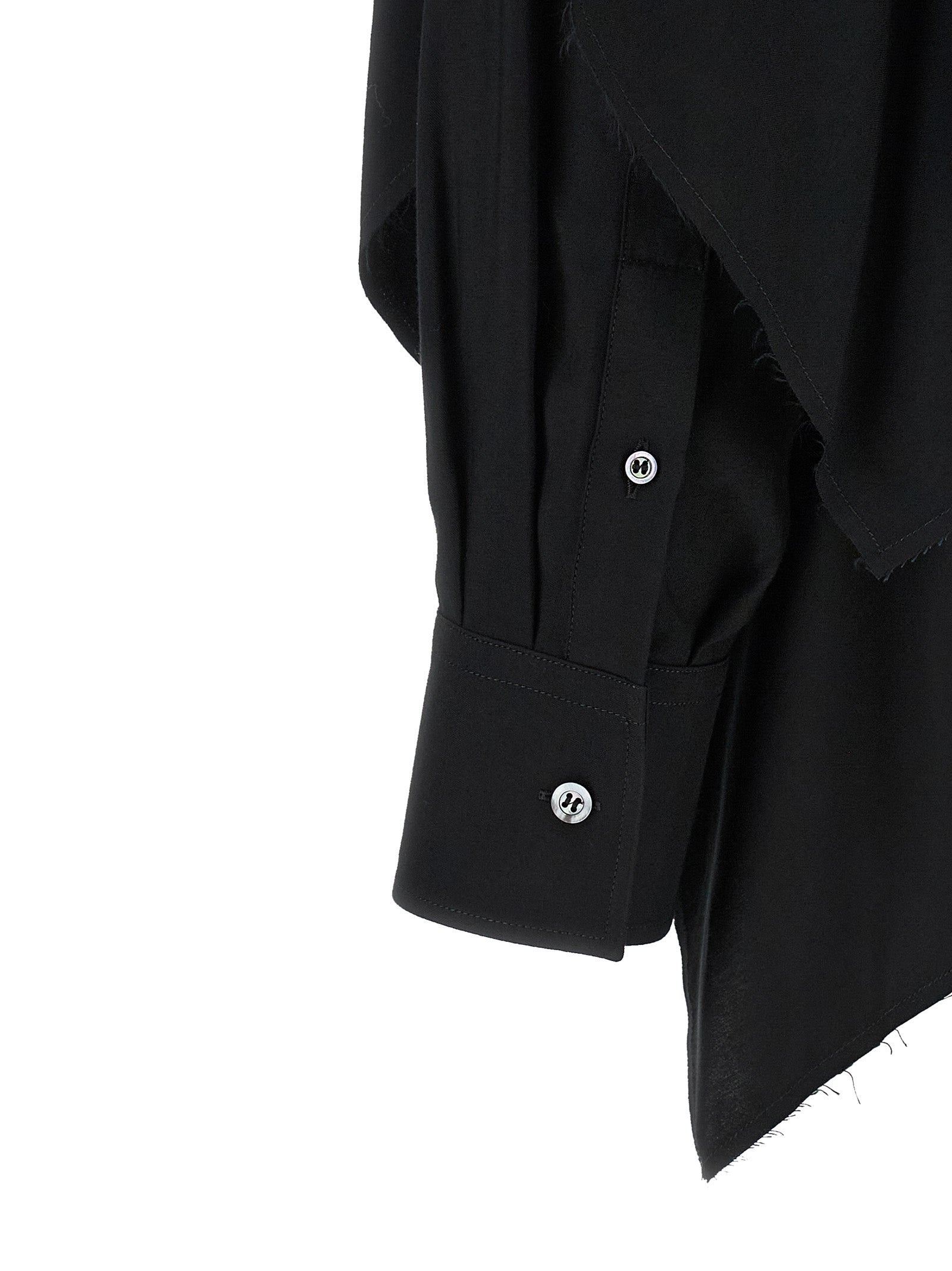 Maison Margiela Black Viscose Women's Blouse