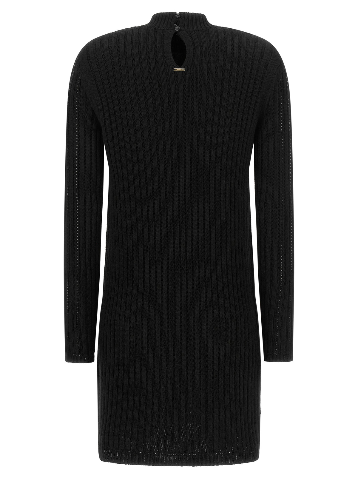 Twinset Black Viscose Short Women's Dress