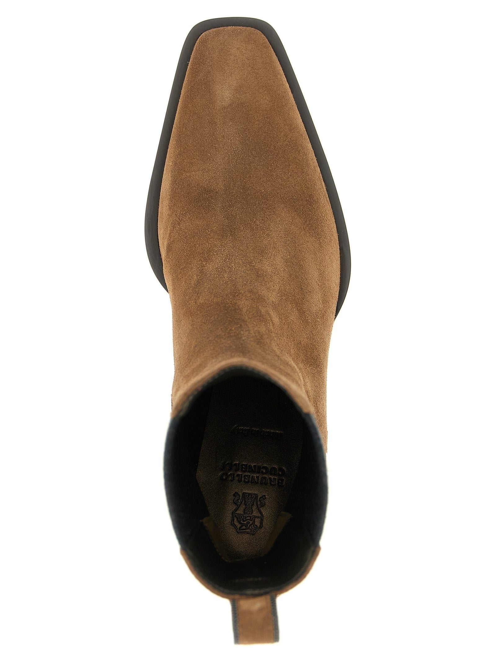 Brunello Cucinelli Brown Calfskin Chelsea Women's Boots