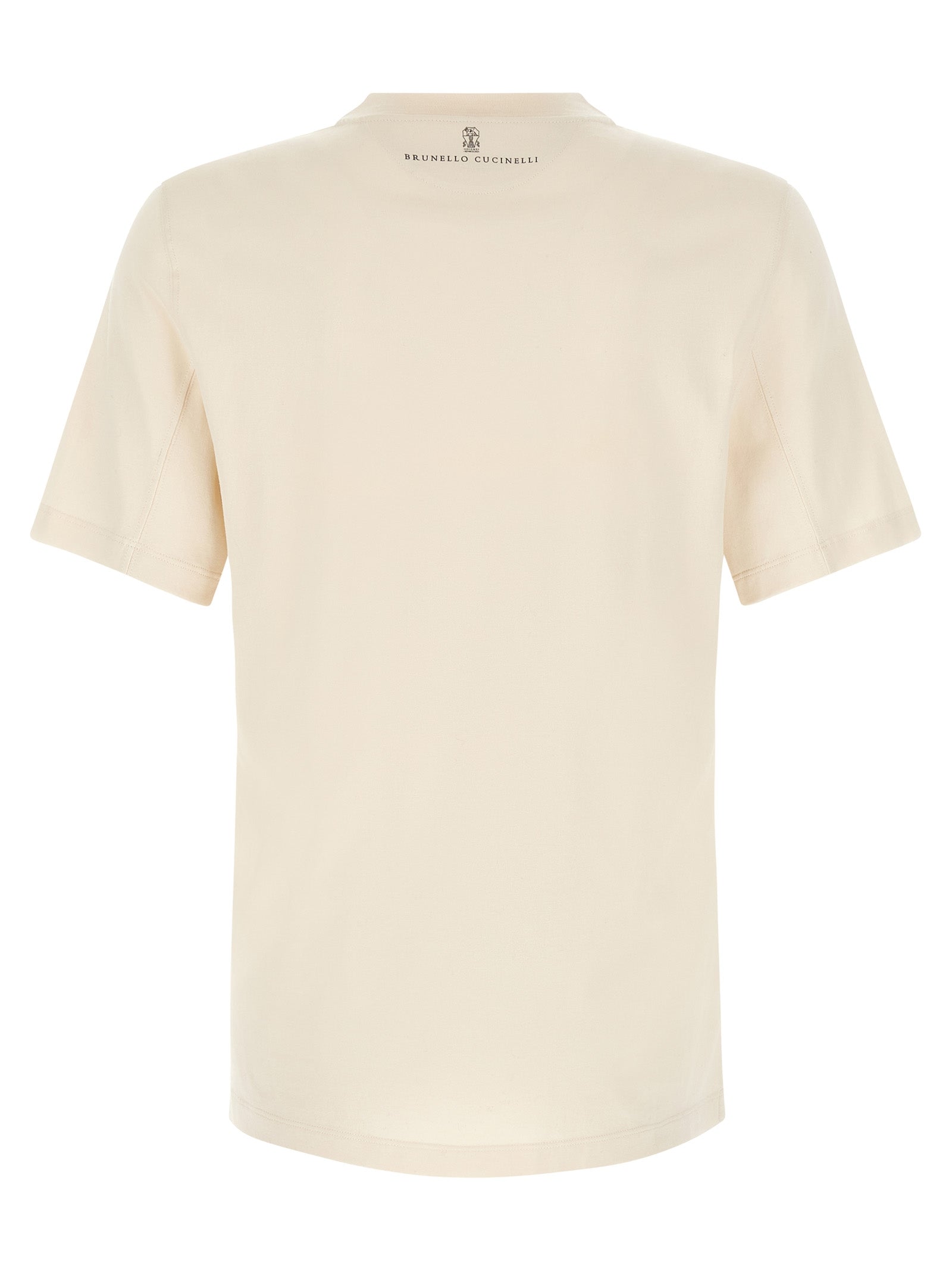 Brunello Cucinelli White Cotton Men's T-Shirt