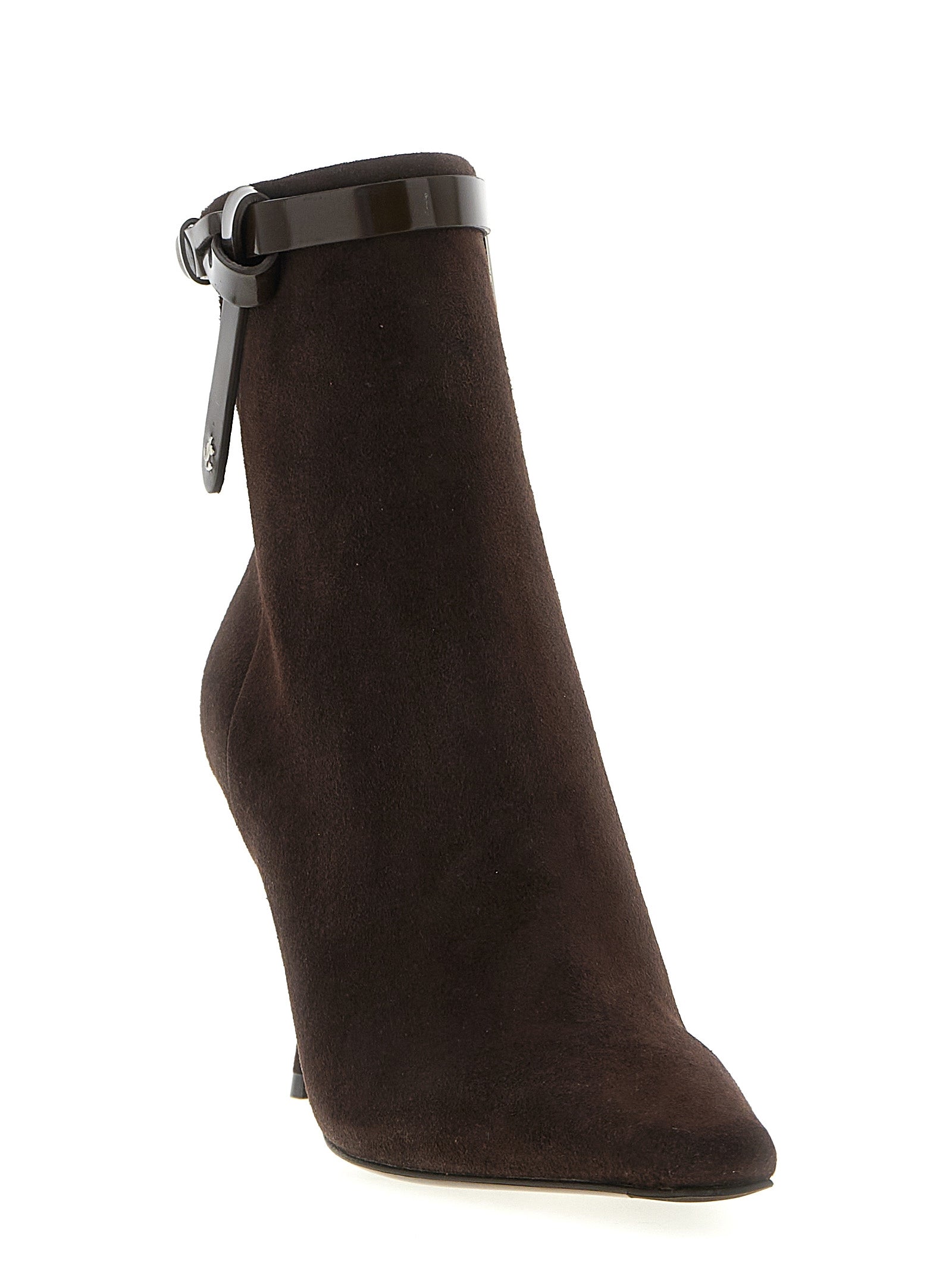 Jimmy Choo Brown Leather Ankle Women's Boots