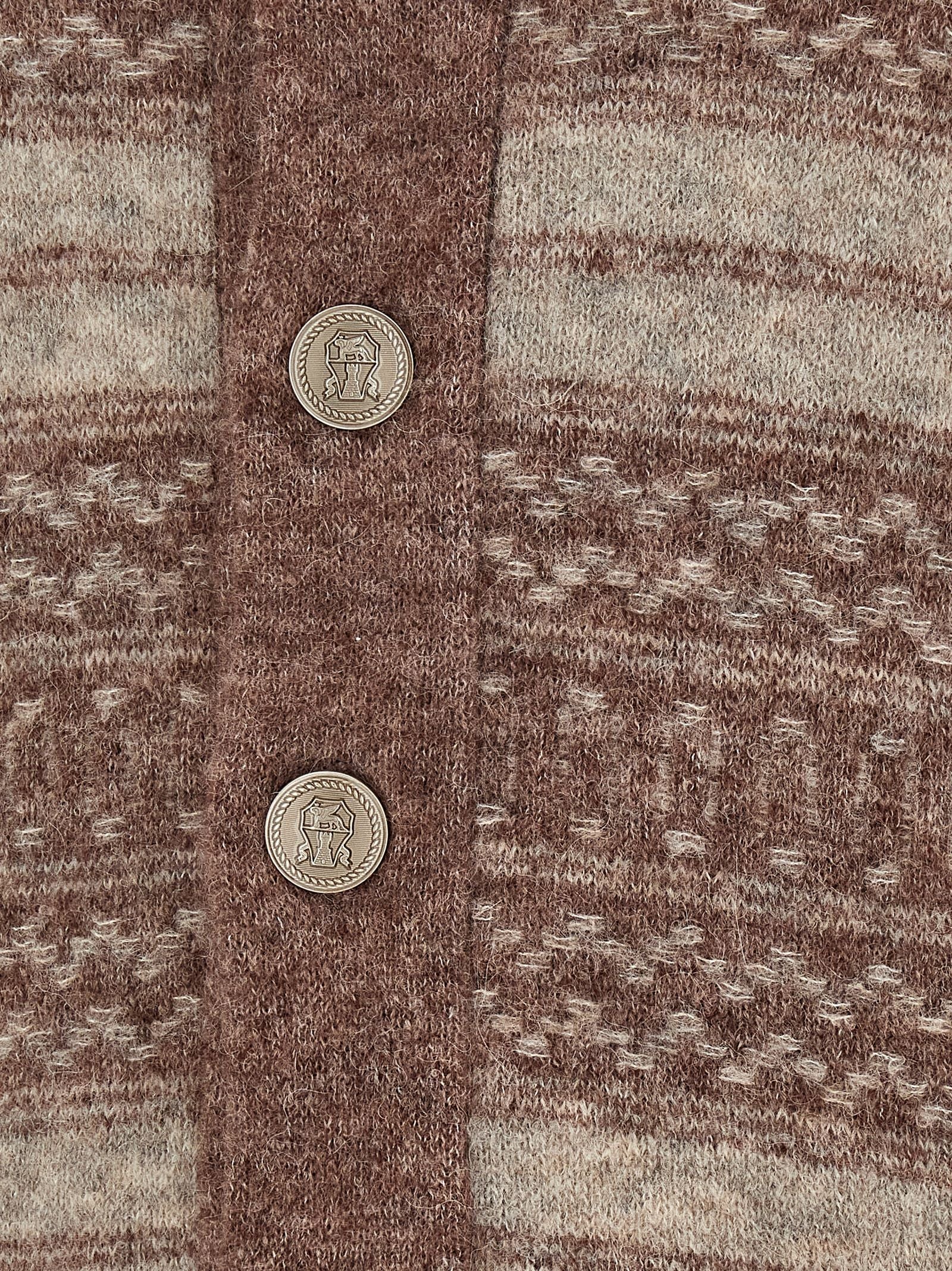 Brunello Cucinelli Brown Alpaca Leather Men's Cardigan