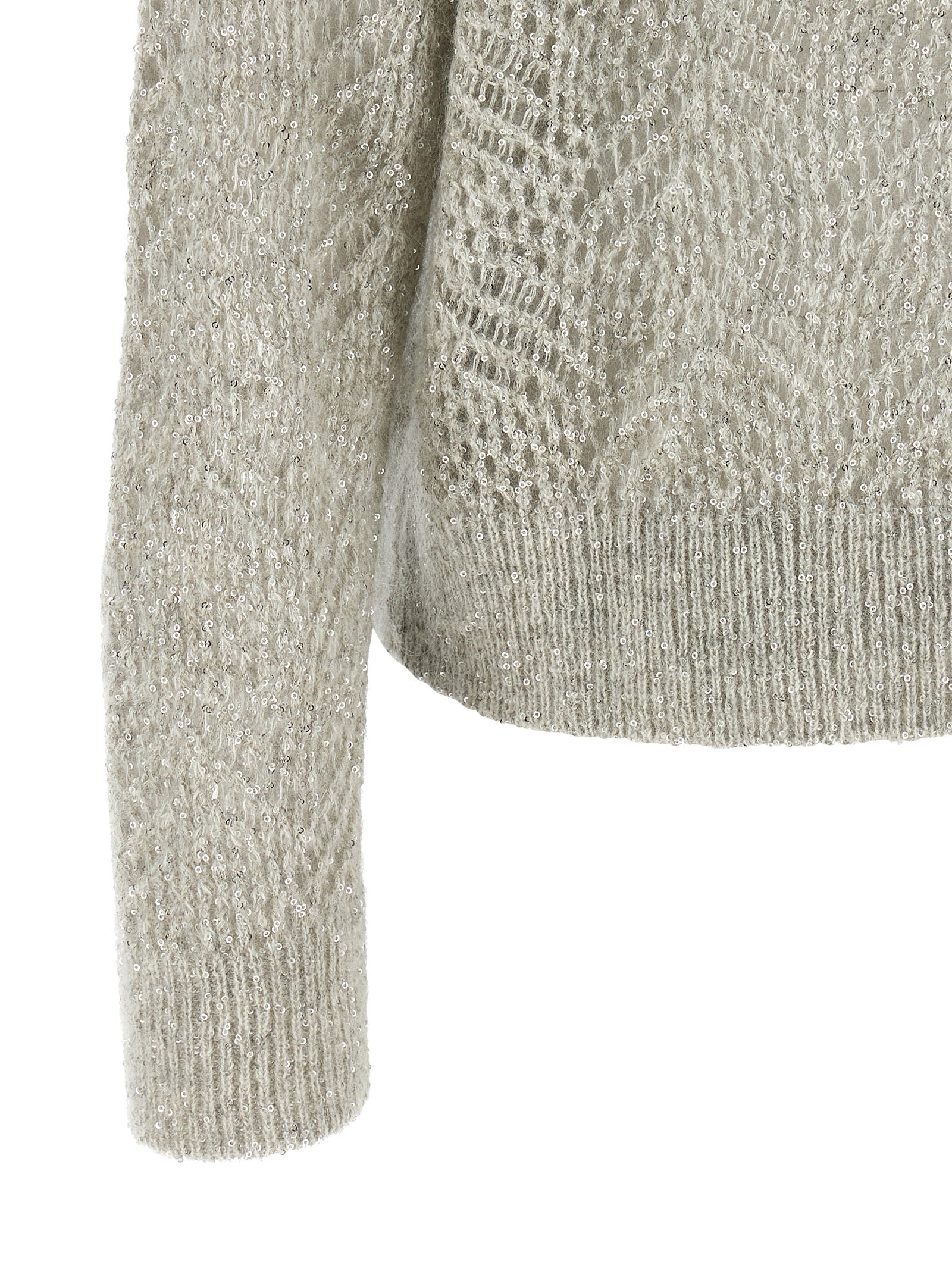 Brunello Cucinelli Gray Polyamide Women's Cardigan
