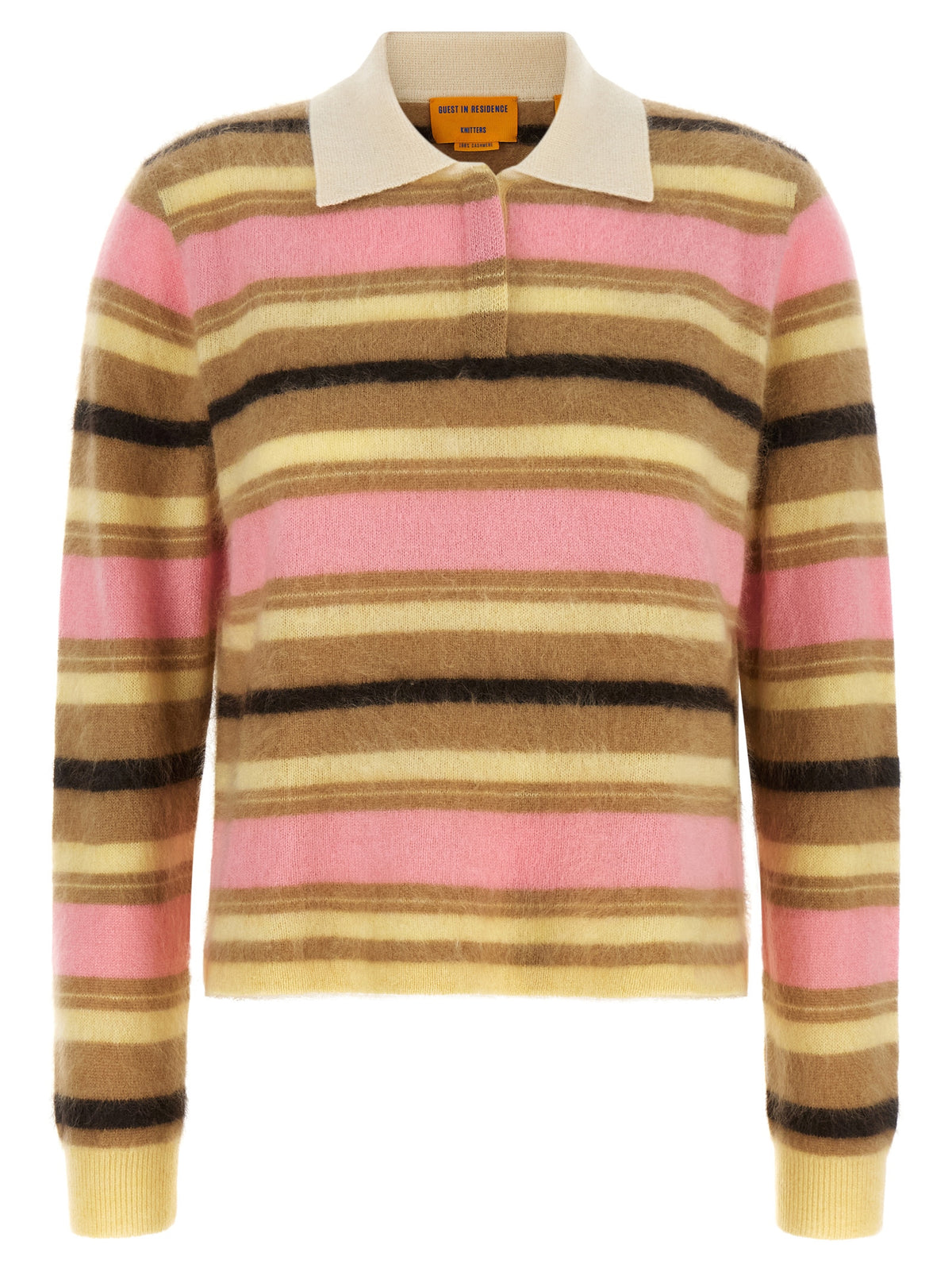 Guest in Residence Multicolor Cashmere Polo Women's Shirt