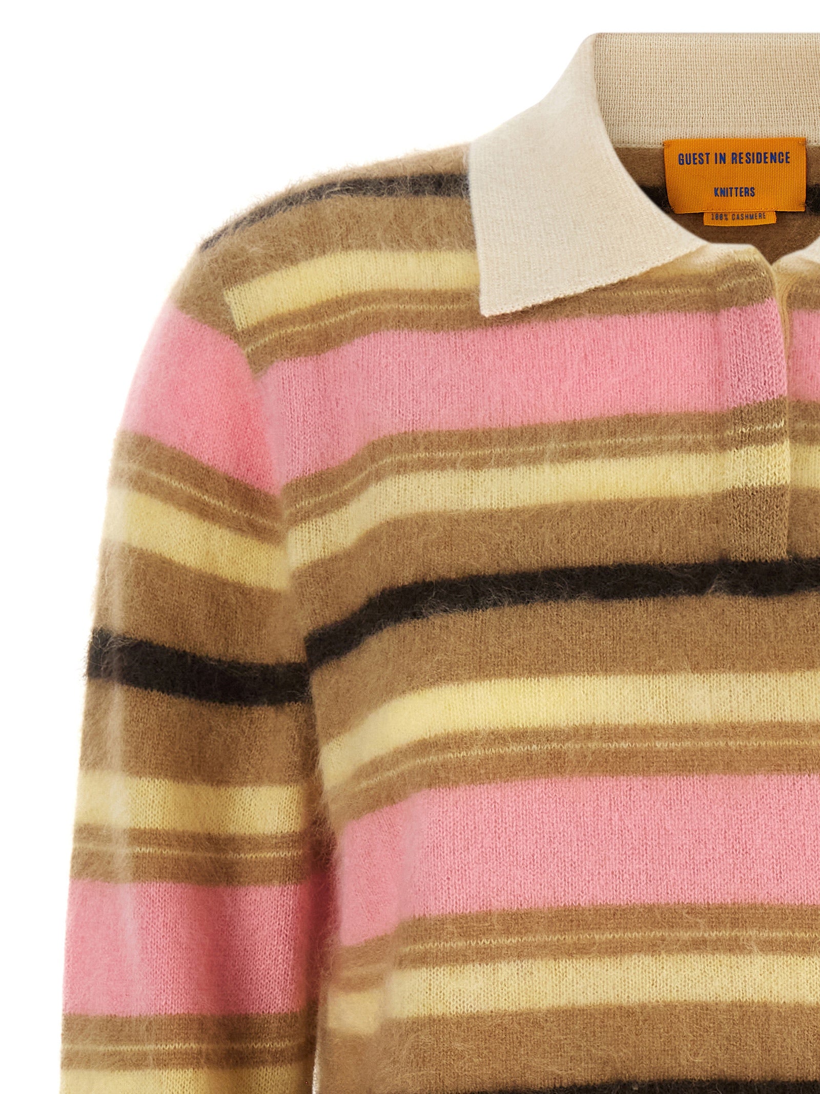 Guest in Residence Multicolor Cashmere Polo Women's Shirt